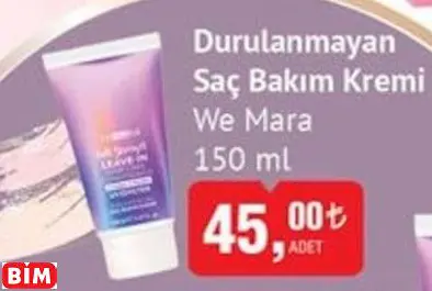 WE MARA DURULANMAYAN SAÇ BAKIM KREMİ